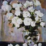 Белые розы. 60х80, холст, масло, 2010
